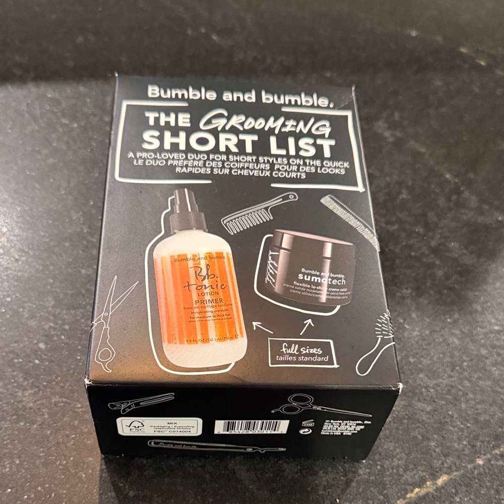 Bumble and bumble Grooming Short List Duo - Black and Orange NIB
